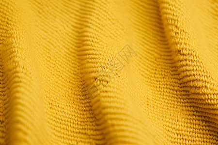 黄色针织织物图片