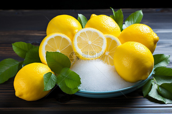 清甜多汁的柠檬图片
