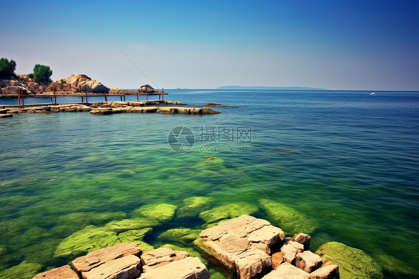 夏日海岛风光图片