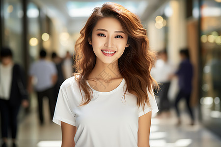 优雅美丽的亚洲女子图片