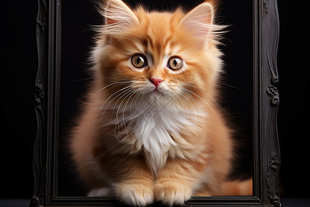 可爱小猫的肖像图片