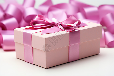 一个粉色礼盒图片