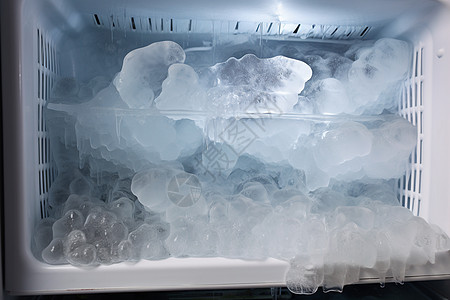 冰箱结冰图片