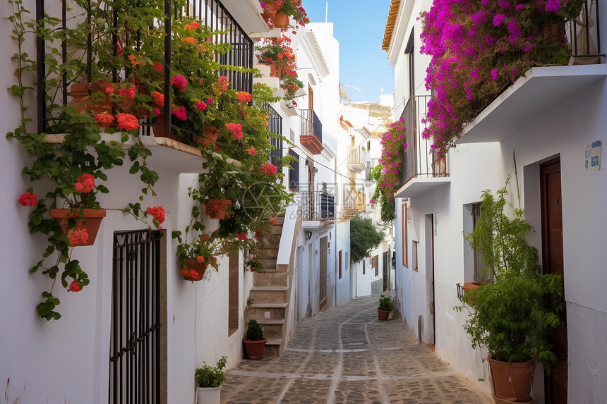 花街小径高清图片下载正版图片600710088摄图网