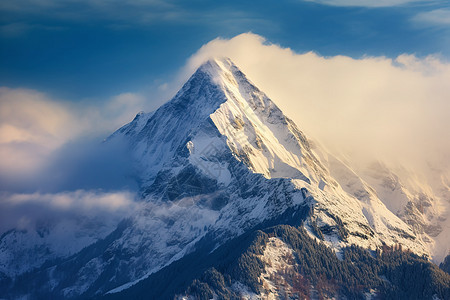 冬日的高山图片