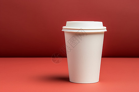 白色咖啡杯背景图片