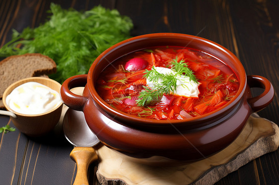 传统红菜汤图片