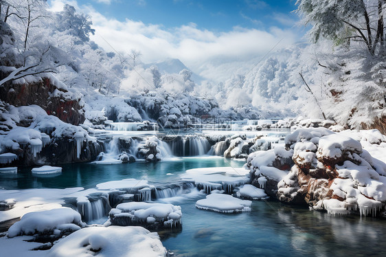 冬日中的瑞雪仙境图片