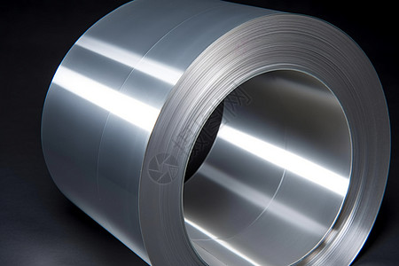 金属加工厂生产的铝板金属卷背景图片