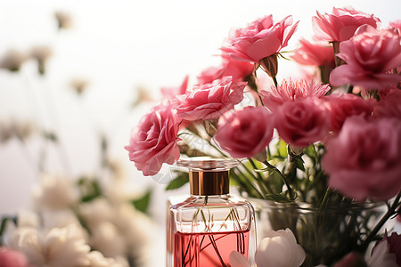 玫瑰花香的香水图片