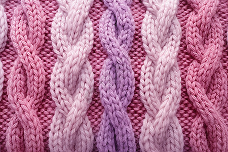 粉色系纺织毛衣细节图片
