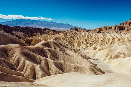 奇异风景的沉积岩沙漠景观图片