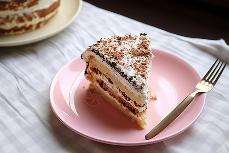 香甜可口的提拉米苏蛋糕图片
