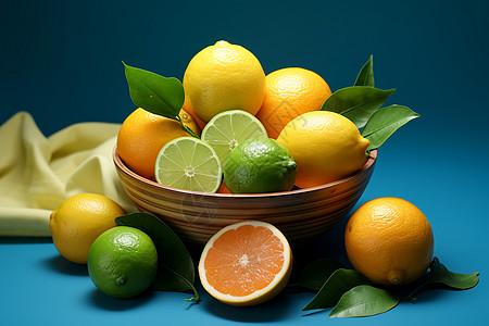 夏日清新的柠檬水果图片