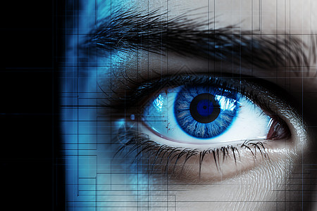 未来的生物识别科技眼镜图片