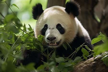动物园中养殖的大熊猫图片
