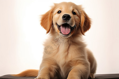 快乐的狗狗幼崽图片