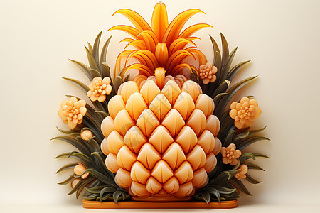 极简风格的菠萝图片