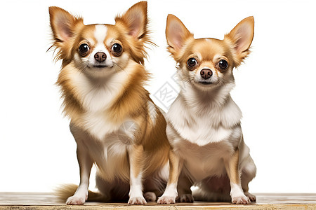 两只可爱的狗狗高清图片