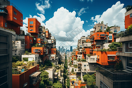 城市梦幻的建筑图片