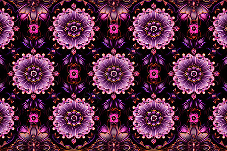 紫红色花卉图案图片