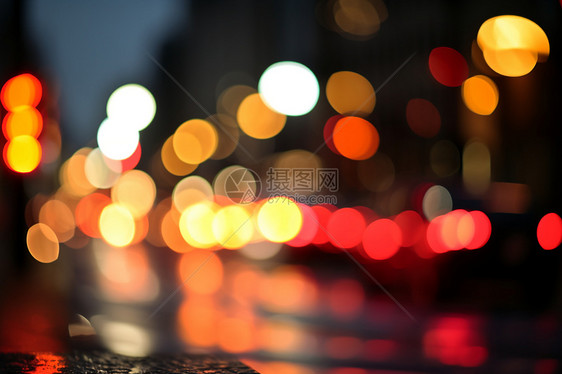 闪耀发光的夜晚城市背景图片