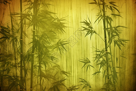 泛黄的竹林创意背景图片