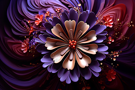花束特写漂亮的紫色花束设计图片