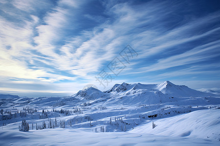 美丽的冰雪之山图片