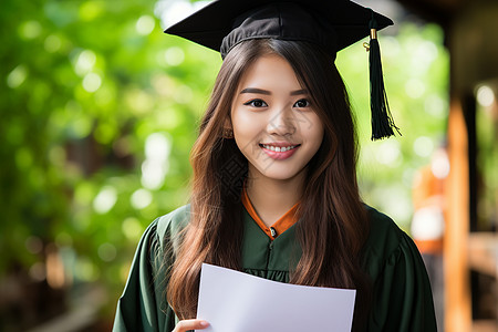 顺利毕业的女大学生图片