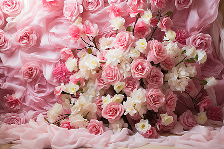 浪漫美丽的花束图片