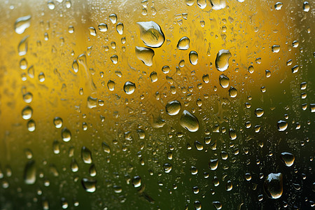 窗户上下雨的雨滴背景图片