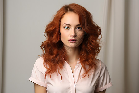 美丽的红发女性图片