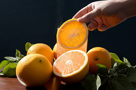 新鲜的水果橙子图片