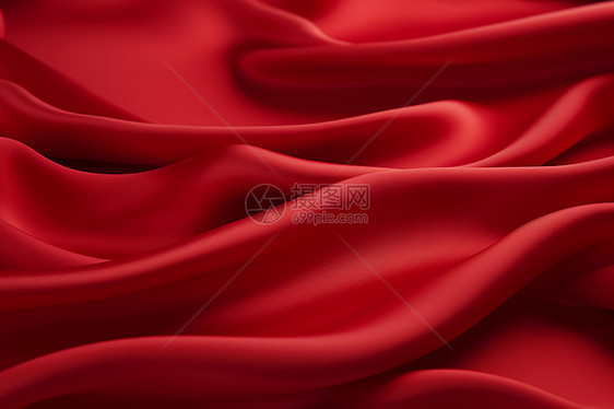 柔软的红丝绸图片