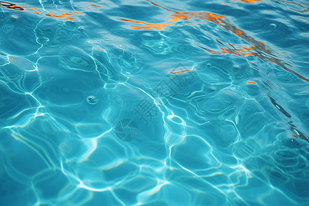 泳池中的波浪水纹图片