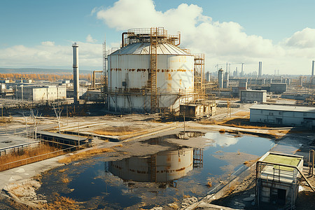 复杂性的水塔工厂图片