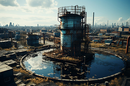 水塔工厂基础设施图片