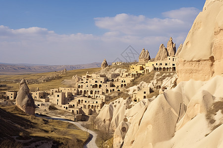 沙漠中旅游风景图片