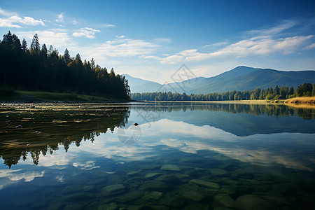 湖光山色图片