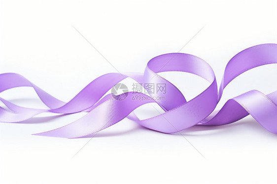紫色的丝带纺织物图片