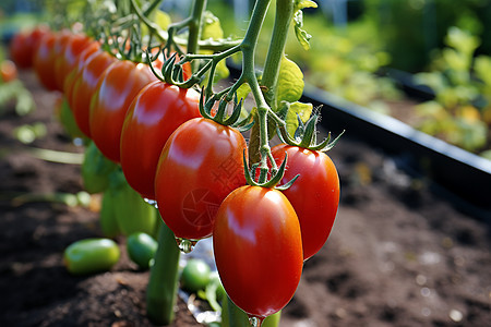 农田里面种植的番茄图片