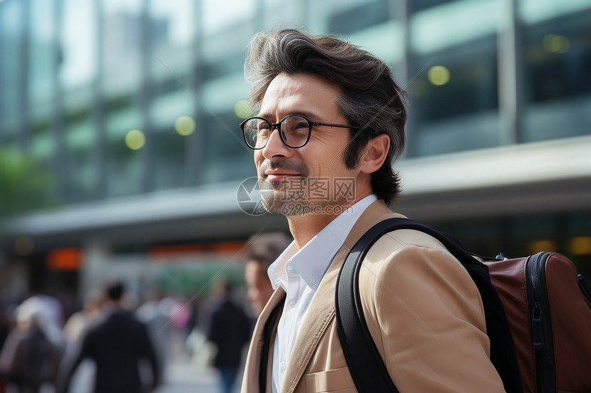 上班路上的男人高清图片下载-正版图片600720322-摄图网