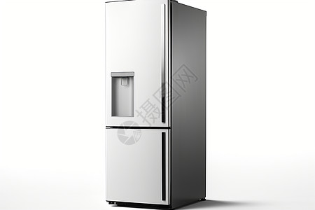 银色单门冰箱图片