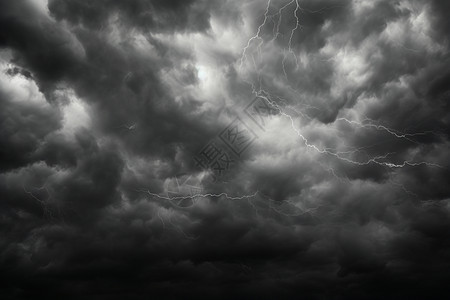 天空中的暴风云图片