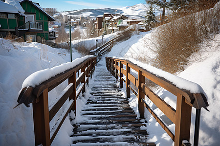 雪山中村庄图片