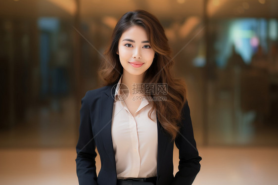 亚洲美女商务照图片