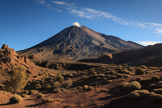 下的火山图片