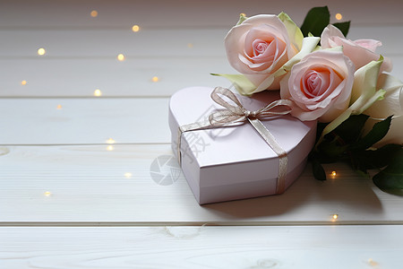 粉色玫瑰浪漫礼盒图片