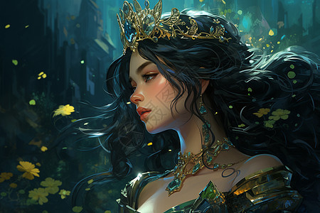 童话世界中的女王背景图片